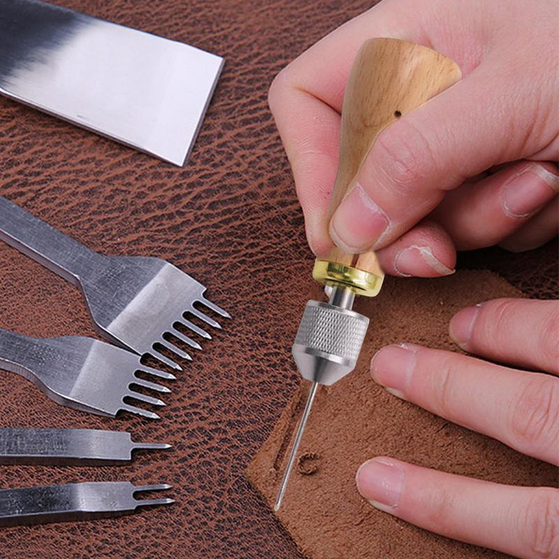 Upholstery Leather Work - Kit d'outils de travail du cuir,