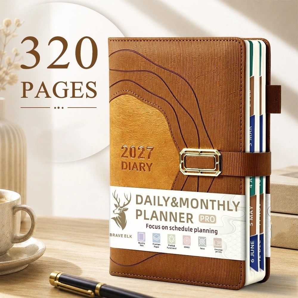 Leatherwork Plans - Bloc-notes épaissi 2027 avec couverture en