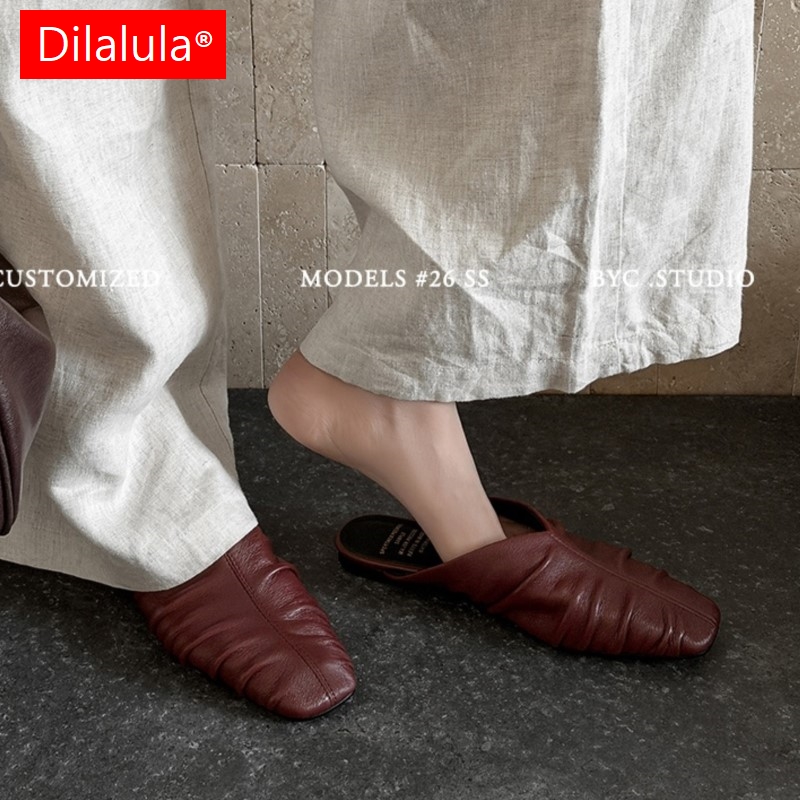Leather Work Flats - Dilalula 2026 Nouvelles mules pour femmes