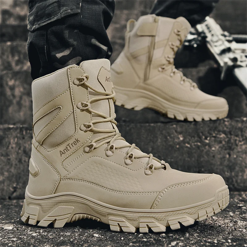 2025 nouvelles bottes tactique - Leather Work Flats avis et prix