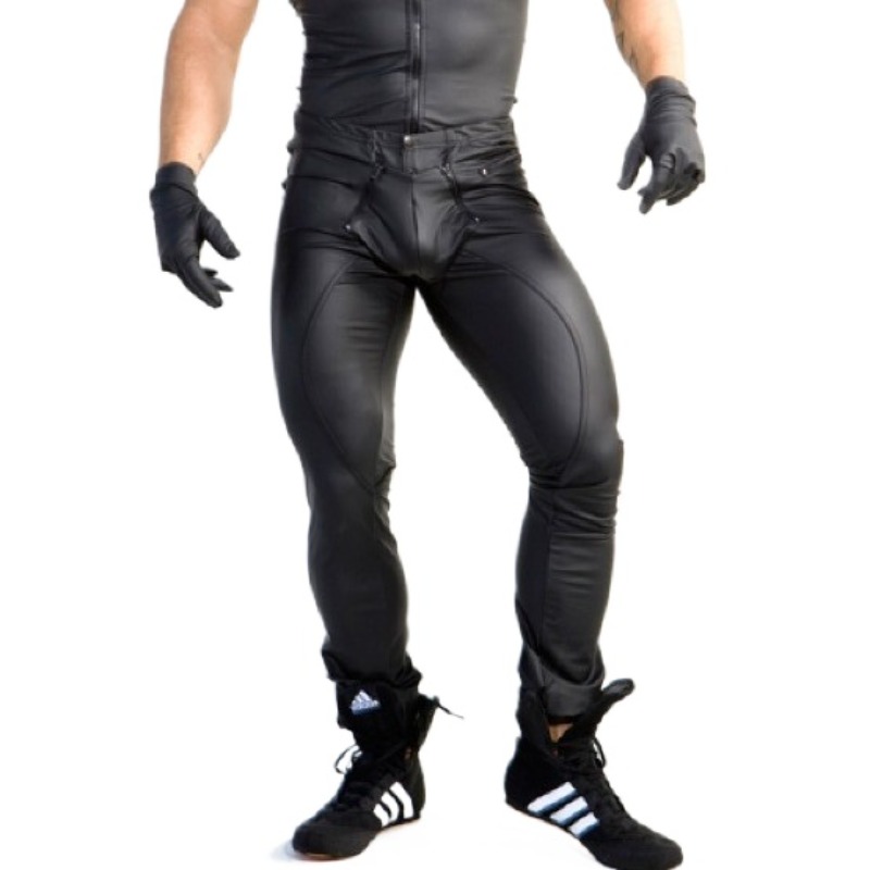 Collants en Faux cuir brillant - Leather Work Pants avis et prix