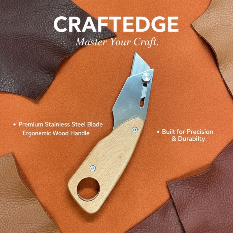 Couteau trapézoïdal en acier i - Leatherwork Projects avis et prix