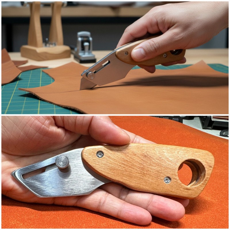Couteau trapézoïdal en acier i - Leatherwork Projects avis et prix