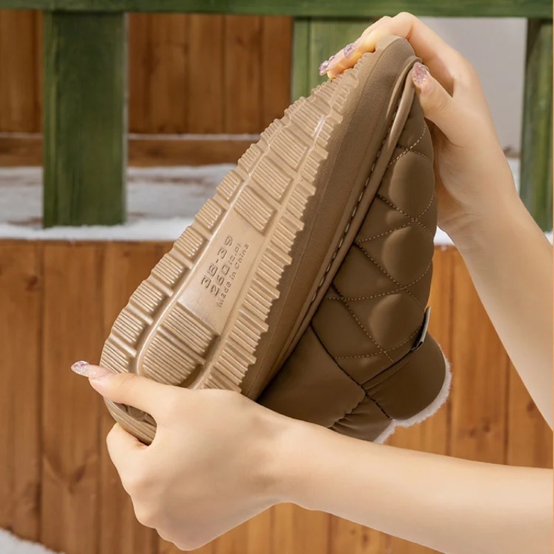Pantoufles d'hiver doublées de - Leather Work Flats avis et prix