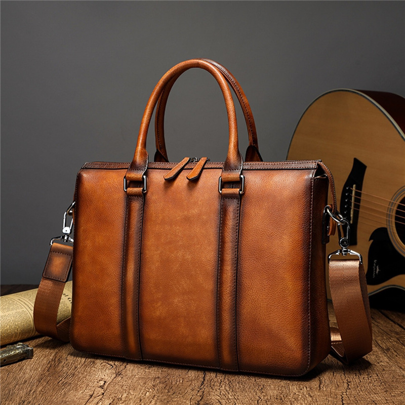 Porte-documents en cuir pleine - Leather Work Bag Mens avis et prix