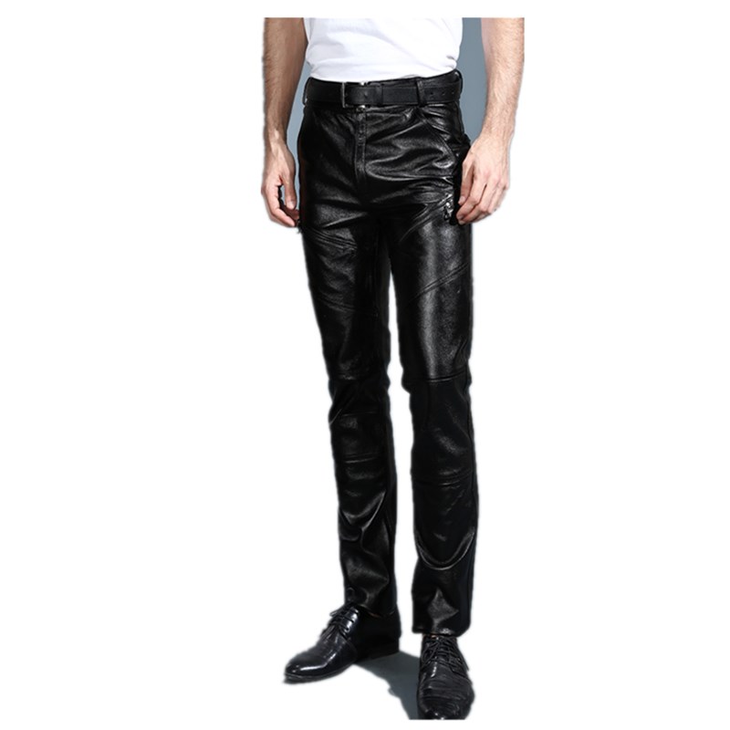 Pantalons en cuir véritable po - Leather Work Pants avis et prix