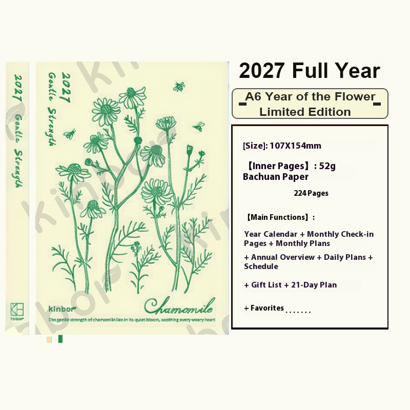Agenda Kinbor 2027 - Carnet A5 - Leatherwork Plans avis et prix
