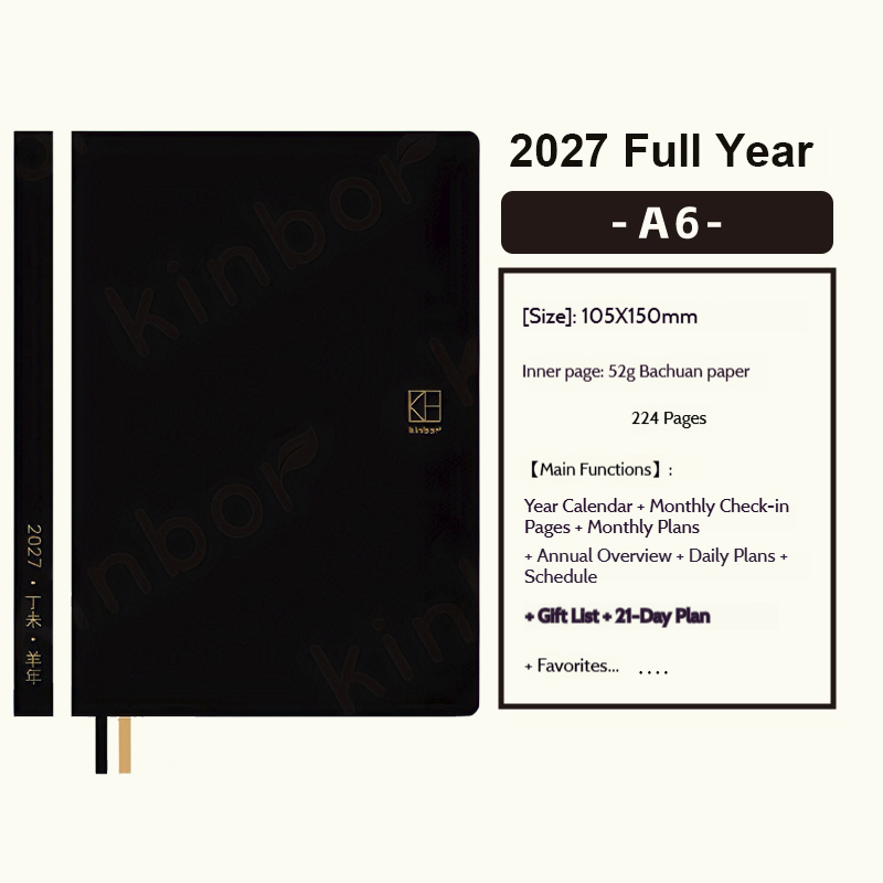 Agenda Kinbor 2027 - Carnet A5 - Leatherwork Plans avis et prix