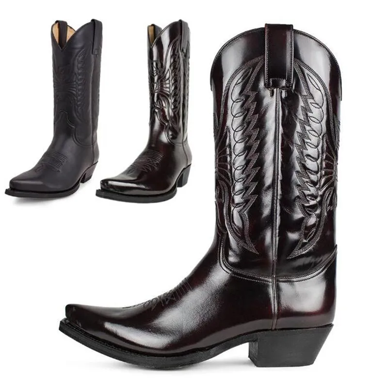 Cowboy hommes femmes pays Vint - Leather Work Flats avis et prix