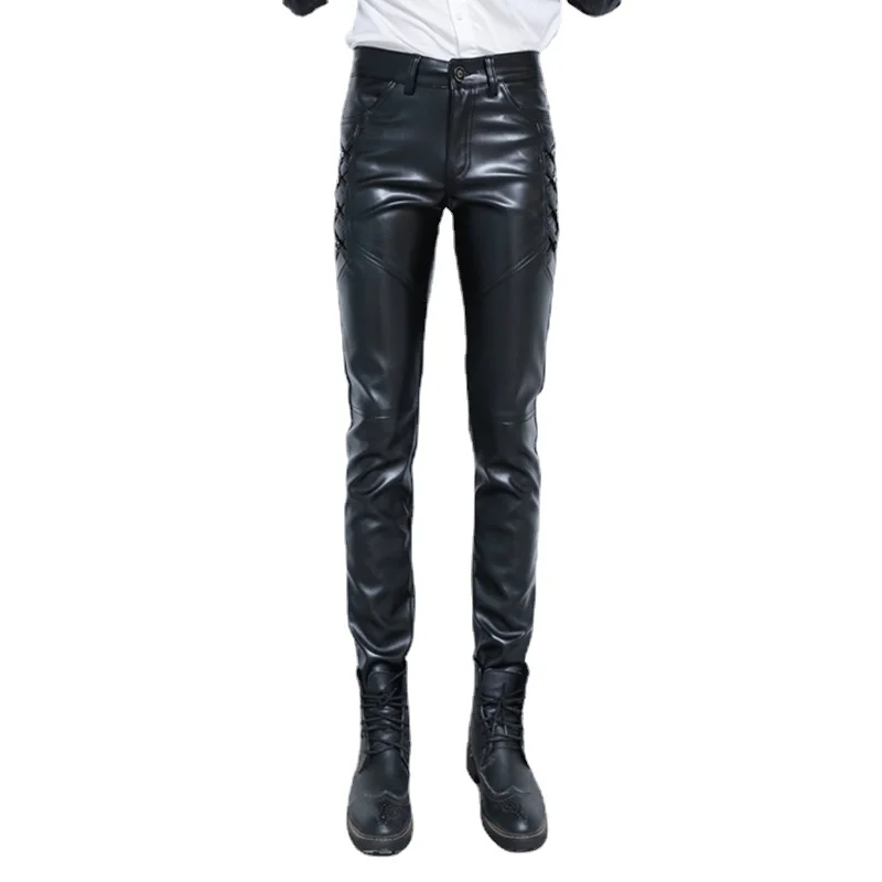 Pantalon en cuir PU pour homme - Leather Work Pants avis et prix