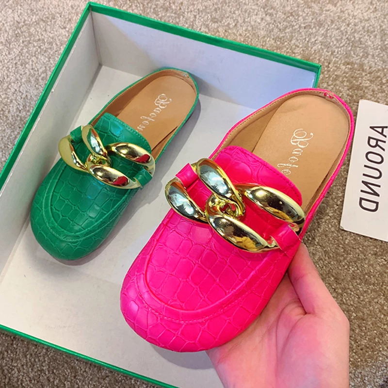 Mode femmes pantoufles grande  - Leather Work Flats avis et prix