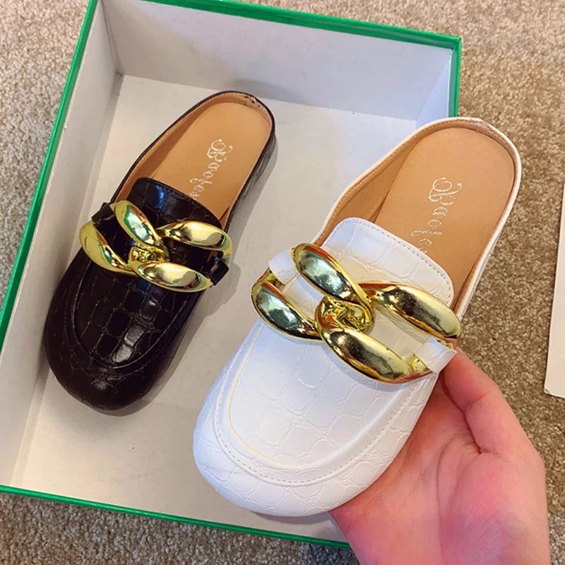 Mode femmes pantoufles grande  - Leather Work Flats avis et prix