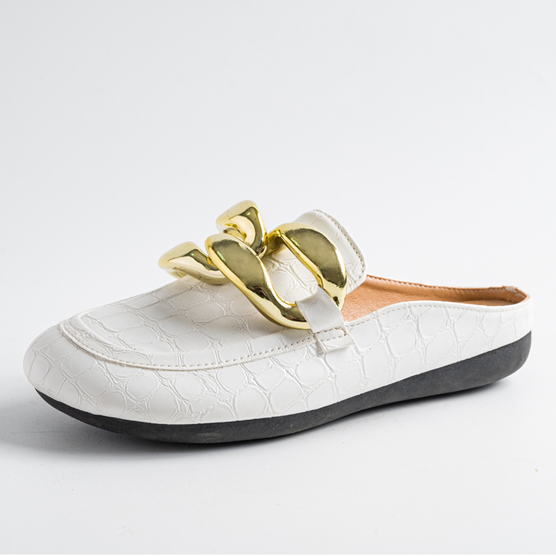 Mode femmes pantoufles grande  - Leather Work Flats avis et prix