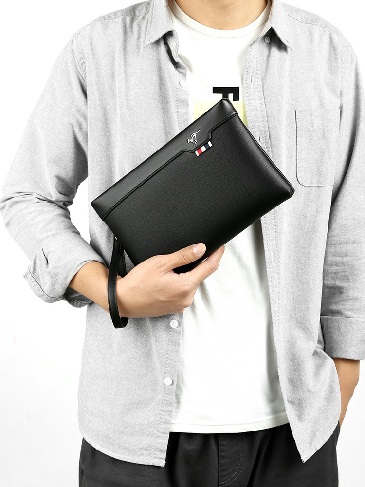 Pochette en cuir PU pour homme - Leather Work Bag Mens avis et prix