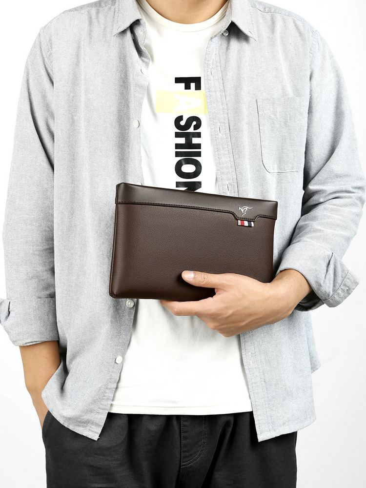 Pochette en cuir PU pour homme - Leather Work Bag Mens avis et prix