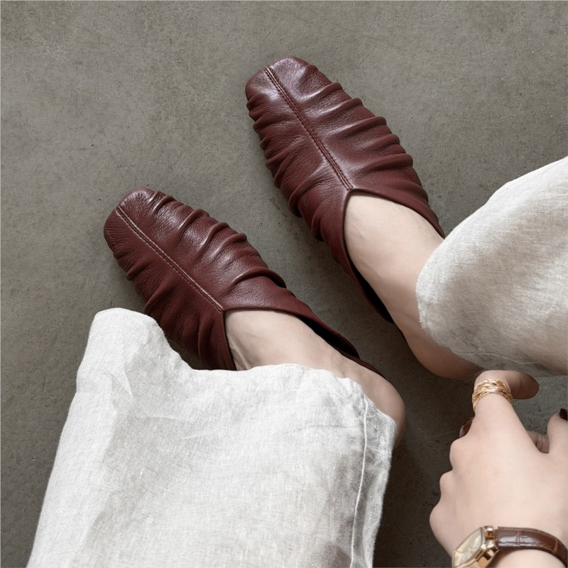 Dilalula 2026 Nouvelles mules  - Leather Work Flats avis et prix