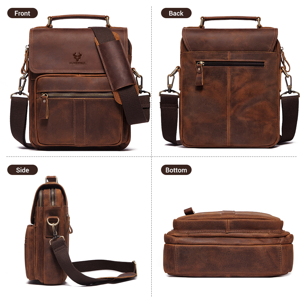 HUMERPAUL sac à bandoulière en - Leather Work Bag Mens avis et prix