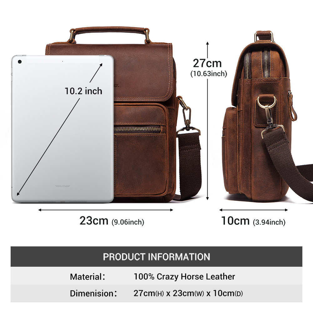HUMERPAUL sac à bandoulière en - Leather Work Bag Mens avis et prix