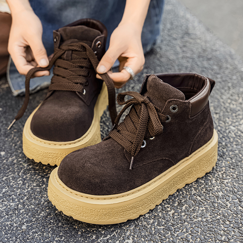 Bottes d'équitation en daim de - Leather Work Flats avis et prix