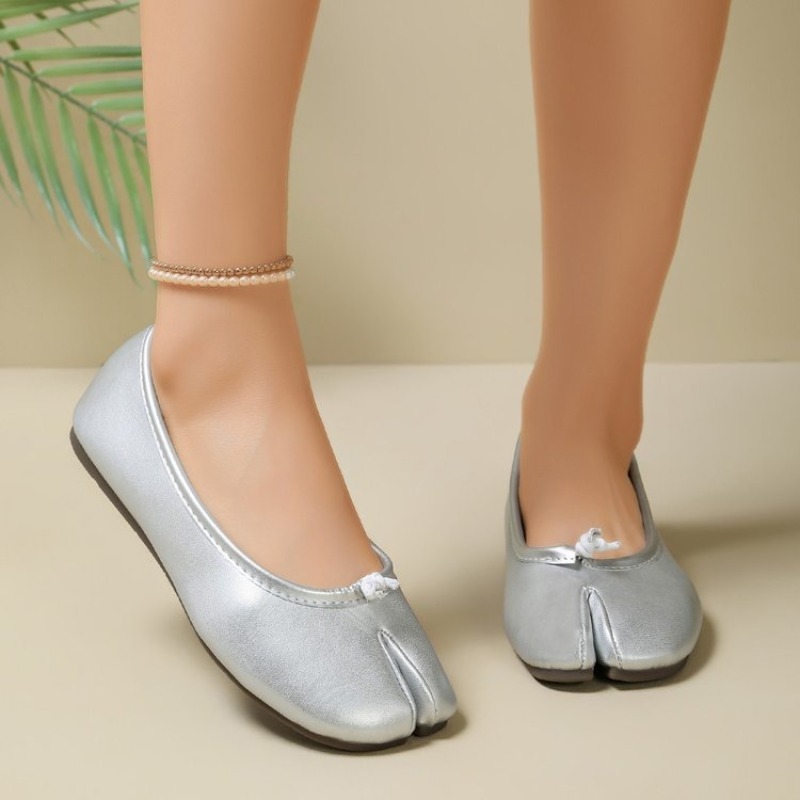 Ballerines à bout fendu pour f - Leather Work Flats avis et prix
