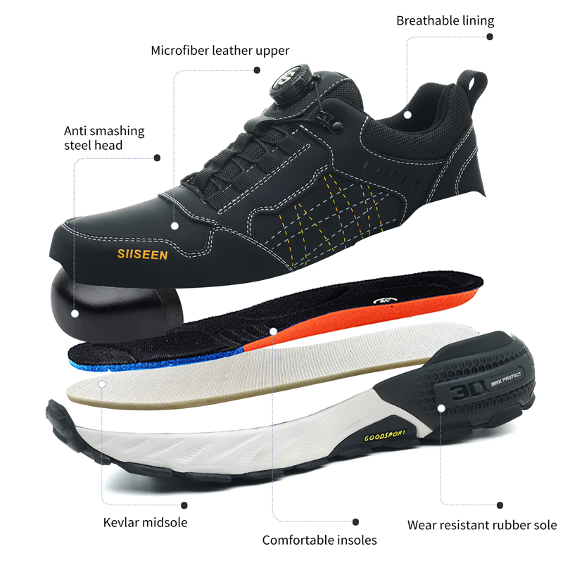 Chaussures de sécurité en cuir - Leather Work Flats avis et prix