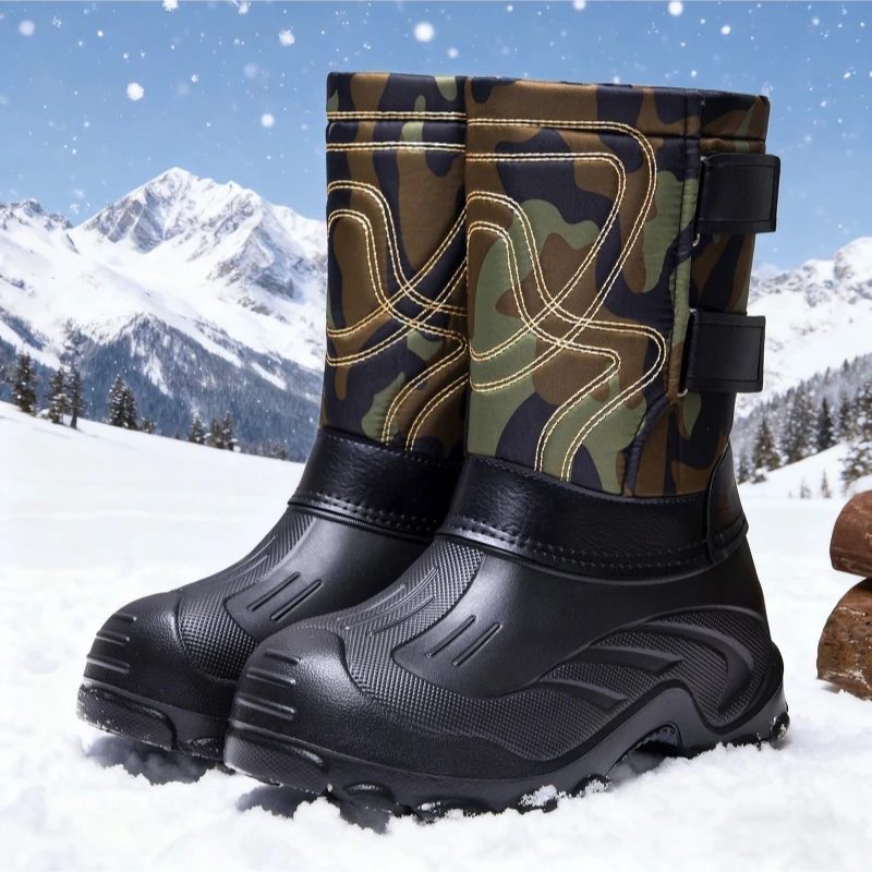 Bottes d'hiver montantes pour  - Leather Work Flats avis et prix